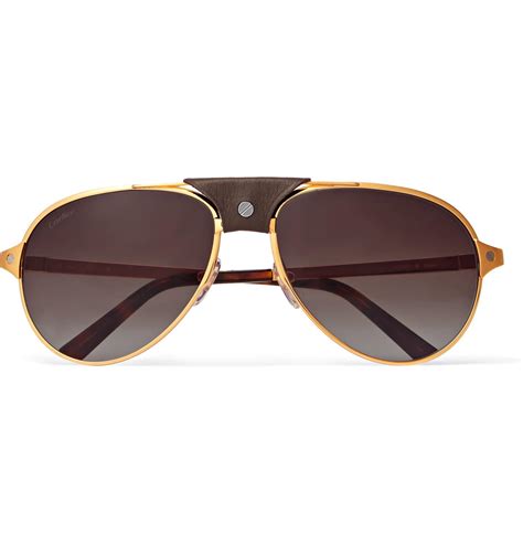 aviator sunglasses cartier|cartier aviator sunglasses gold.